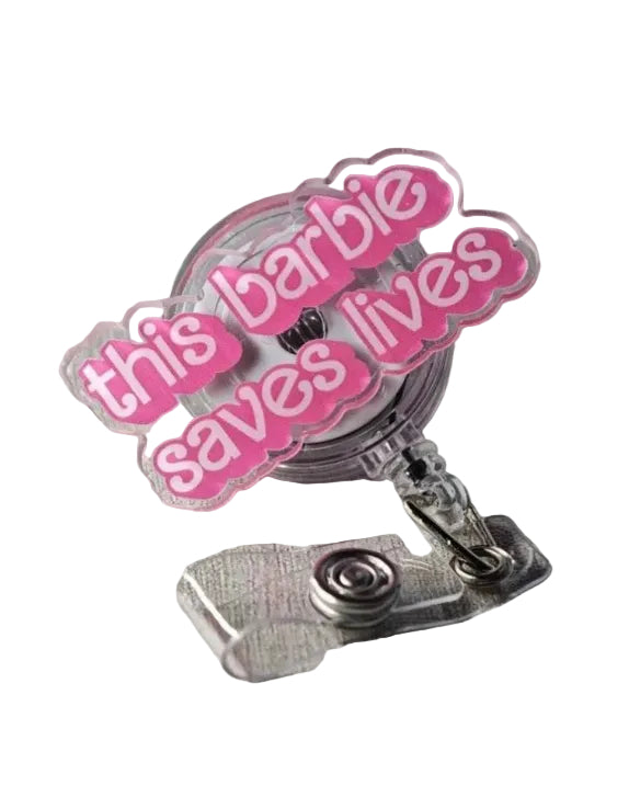 "This Barbie Saves Lives" Badge Reel